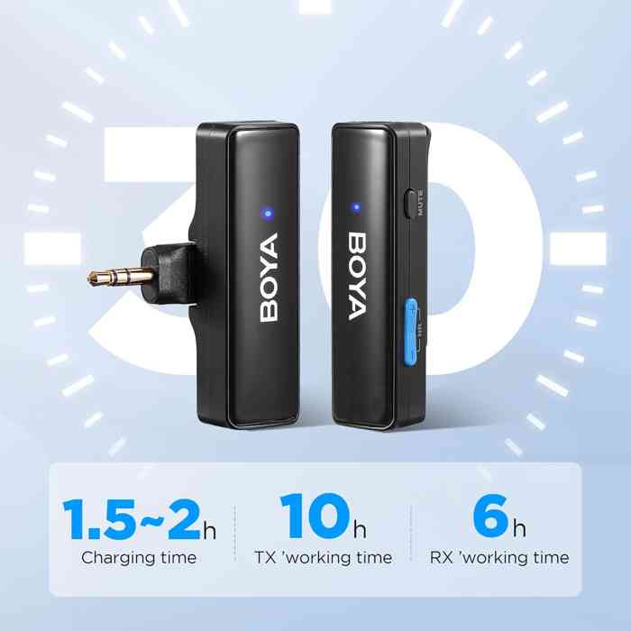 Boya BOYALINK A1 All-In-One Design Wireless Microphone System Without Charging Case